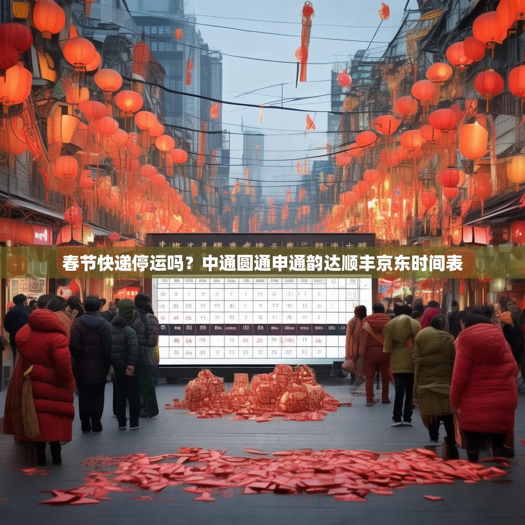 春节快递停运吗？中通圆通申通韵达顺丰京东时间表