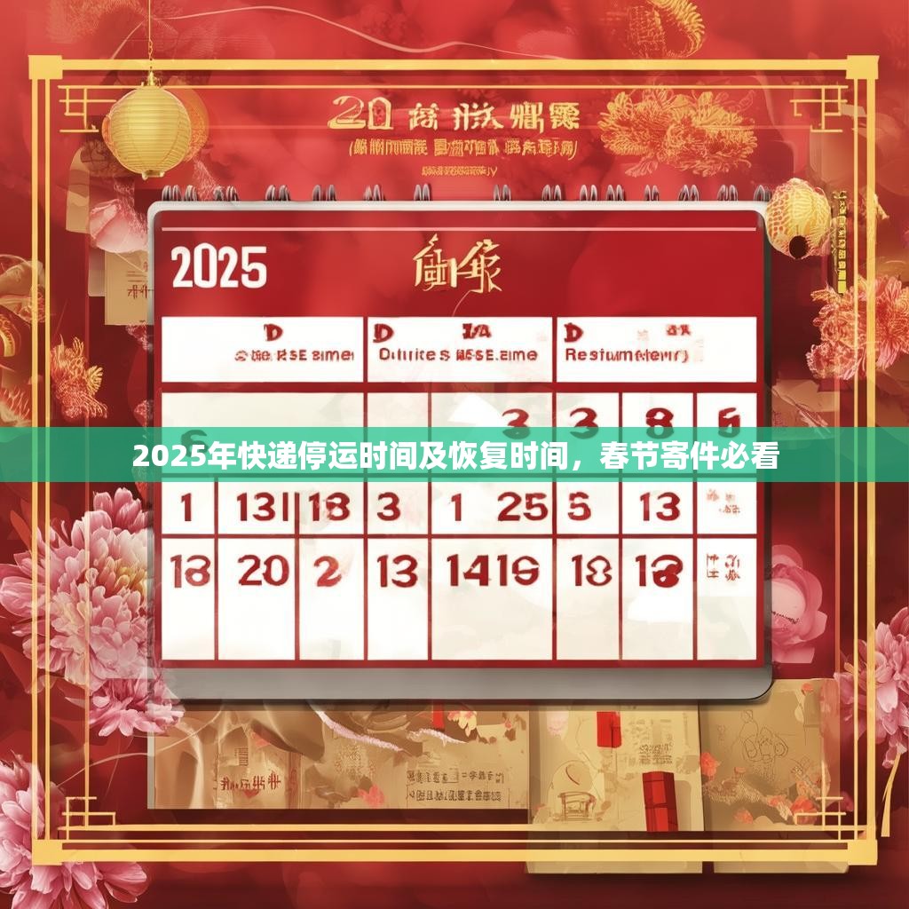 2025年快递停运时间及恢复时间,春节寄件必看 2025年快递停运时间及恢复时间,春节寄件必看